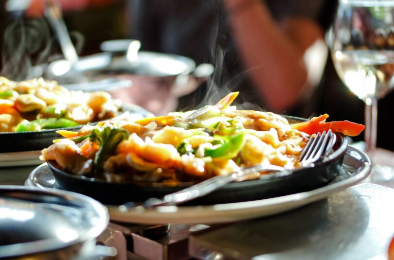 Chinese food restaurant. Spicy food.